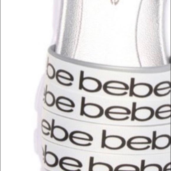 BEBE LOGO SLIDE SANDALS - Picture 12 of 12